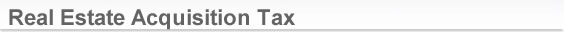Real estate acquisition tax
